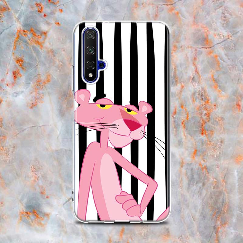 

Модный силиконовый чехол с розовой пантерой для Honor 20 20S 20E 8 8A Prime 8X MAX 8C 8S 7A 7C 7S Pro, чехол для телефона Honor 20E
