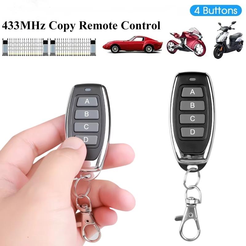433MHz Auto Copy Remote Control Electric Garage Door Opener Remote Controller Duplicator Clone Cloning Code Transmitter