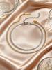 2/3/4/5mm Glänzendes Zirkon Tennis-Fußkettchen für Damen, 18K Vergoldetes Rostfreier Stahl Wasserdichtes Fußkettchen, Zartes Fußschmuckstück