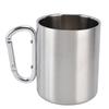 Stainless Steel Mug 360ml Double Wall Comfortable Handle Glossy Surface Exquisite Durable Stainless