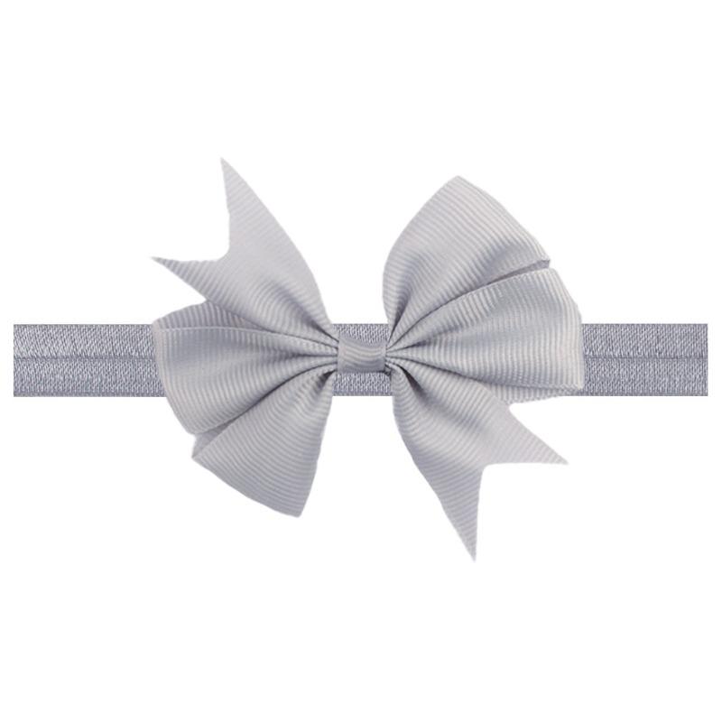 Children's headband, solid V-shaped ribbon, dovetail baby bow headband 21 colors