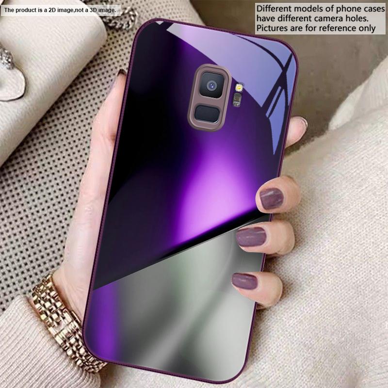 Mysterious Color and Light For Samsung S26 S22 S8 9 10 S20 Ultra S21 Pro S22 Plus S23 FE S24Ultra S25 Edge S24+ Glass Phone Case