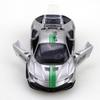 Bagged 1.36 Alloy SF90 Pullback Racing Car, racetrack colors. Alloy toy, children's toy, cool colors. The best gift.