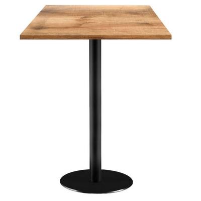 60 X 60 Cm High Table - Rome Model, Light Tannin Wood