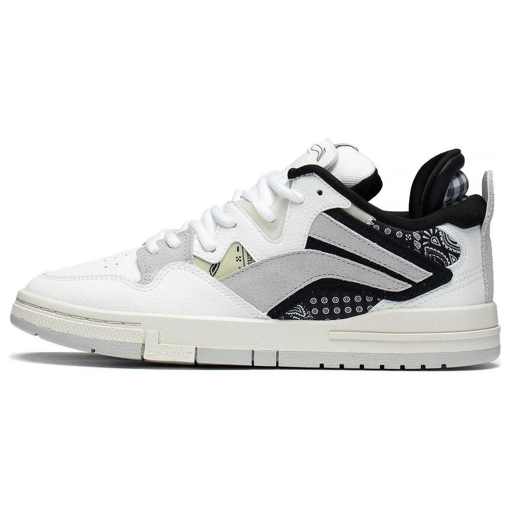 Li Ning Wave Pro Synthetic Leather Comfortable Slip Resistant Abrasion Resistant Low Top Skateboard Shoes Women's AECT010-3