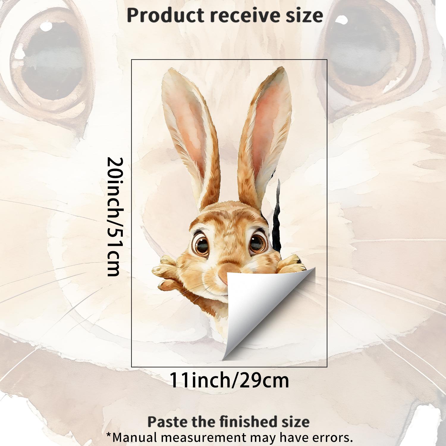 

Милые акварельные кролики Наклейки-украшения для окон в детском саду JDT-A546