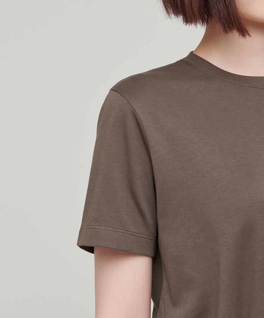 MUSINSA STANDARD WOMAN Women'S Basic Crew Neck T-Shirt [Toffee Brown]