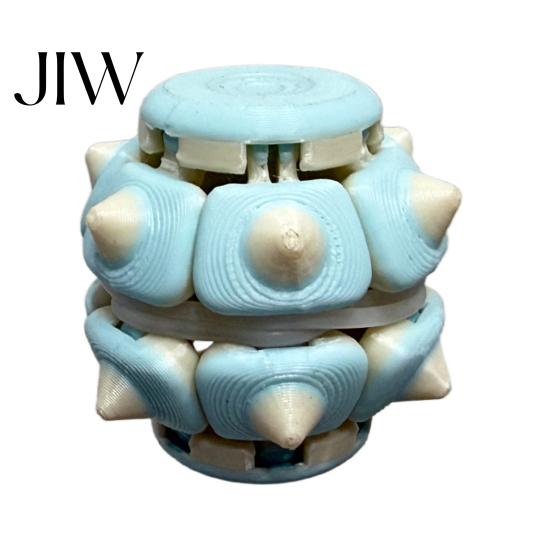 Decompression Toy Rubber Band Press Toy, Stress Anxiety Relief Fidget Spinner, 3D Anti-anxiety Printed Relaxation Desk for Kids Teens Adults