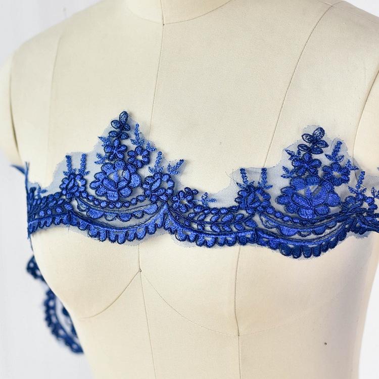 This White Car Bone Lace Lace Accessories, Wedding Headgear Handmade Diy Materials, Fabric Lace Applique