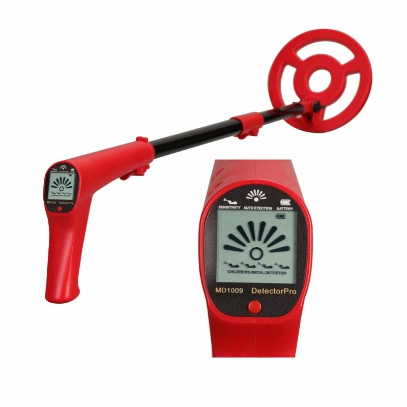 

Children s Metal Detectors Lightweight Portable 6Inch Depth Detection LCD Screen червоний