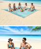 Sea Turtle Beach Mat: Waterproof, Sandproof, Portable, Quick-Drying, Seats 4-6 for Outdoor Camping & Picnic.