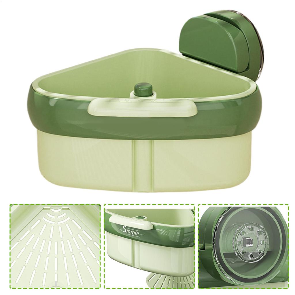 Suction Cup Sink Corner Rack Sink Filter Drain Rack Space-Saving Household Suction Cup Sink Strainer Basket For Food Waste