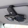 AMK1 Car Sunglasses Holder Sun Visor Glasses Clip Eyeglass Storage For Tesla Model 3 Highland Y Juniper Model S Model X Cybertruck