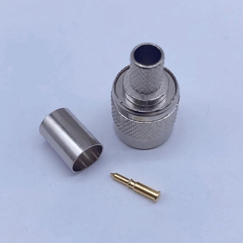 Crimp Termination RF Coax Connector Threaded Coupling Coaxial Connector  Hardware Accessories