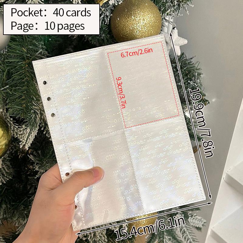 10pcs Binder Photocards Binder A5 Inner Page Book Binding Machine Idol Picture Collect Book Kpop Postcard Binder Protector