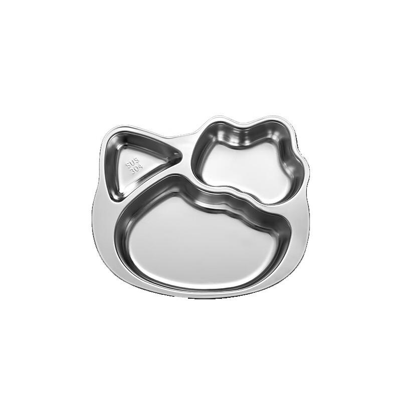 Hello Kitty 304 Stainless Steel Kids Divided Plate Set (2-Pack)