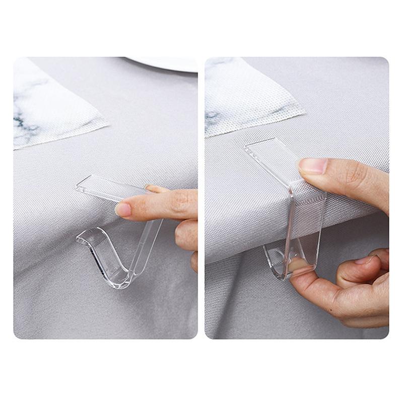 4Pcs Plastic Tablecloth Clips Useful Clips Holder Cloth Clamps Holder Party Picnic Restaurant Multi-Function Tablecloth Clip