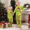 Print Cute Family Set Pajamas, Home Clothes, Family Set Long Sleeve Top Pants Set