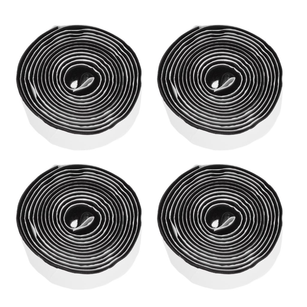 4PCS Self Adhesive Hook and Loop Tape Polyester Super Viscous Roll Sticky Back Strip for Home Storage