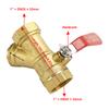1" BSP Equal Female Thread Brass Y Type Strainer Filter Ball Valve
