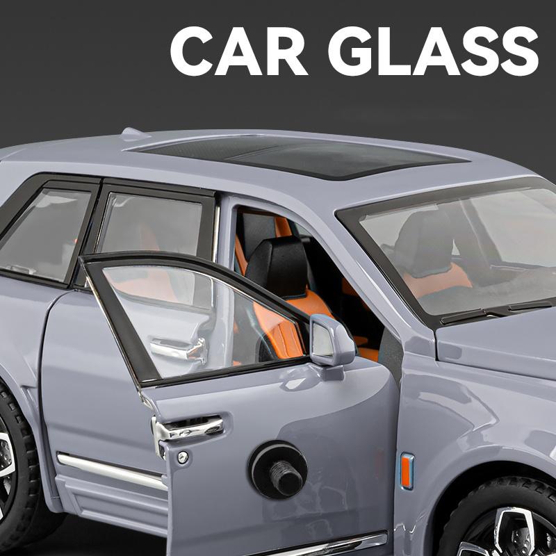 1/20 Rolls Royce SUV Cullinan Legering Lyxig Bilmodell Formgjuten Metallfordon Bilmodell Simulering Ljud och Ljus Leksak för Barn Gåva
