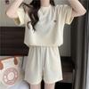 Sports Suit Shirt Shorts Suit Women's Summer Short-sleeved Two-piece Set
