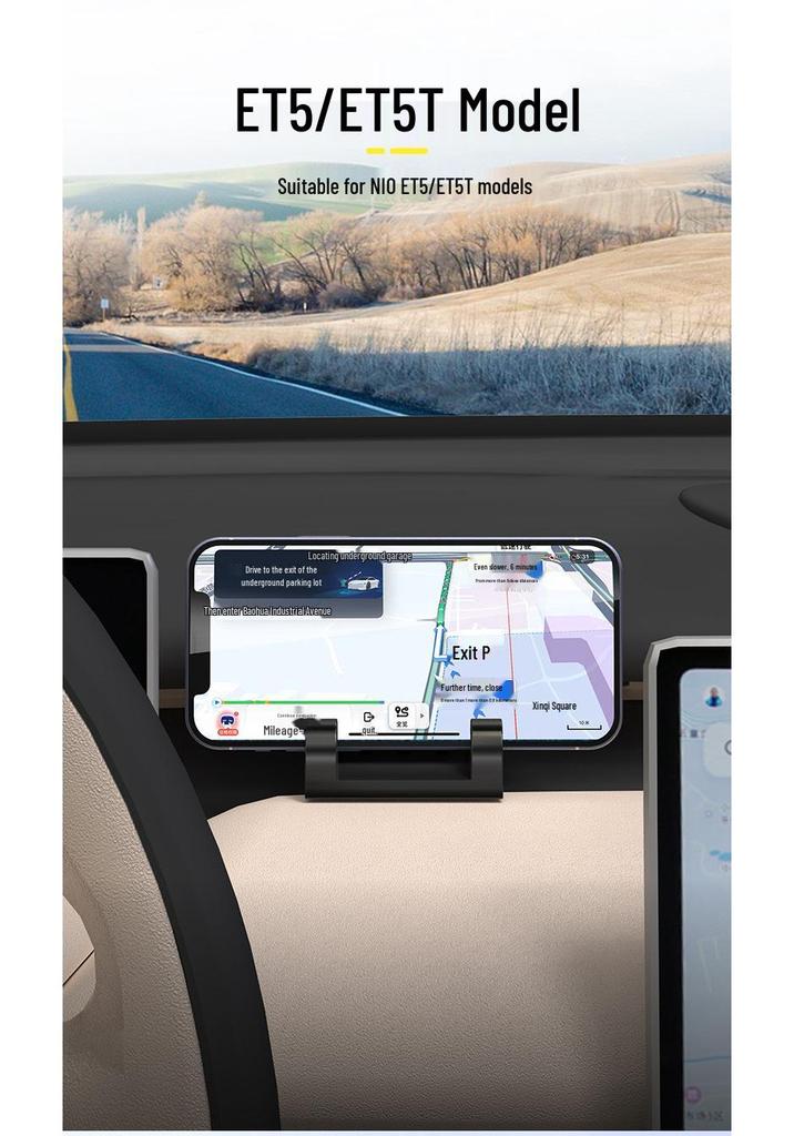 Nio ES6/7 EC6/7 ET5 Navigation Silicone Dashboard & Air Vent Phone Holder