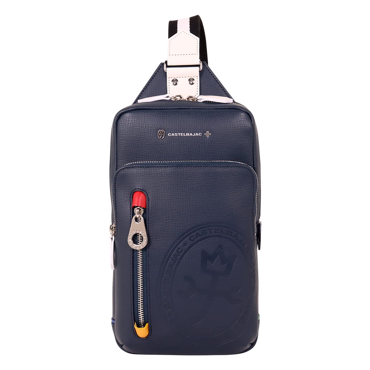 

Body Bag Dense 072911 Made in Japan Shoulder Bag One Shoulder Leather Cowhide Navy [Castelbajac] Men s [07]