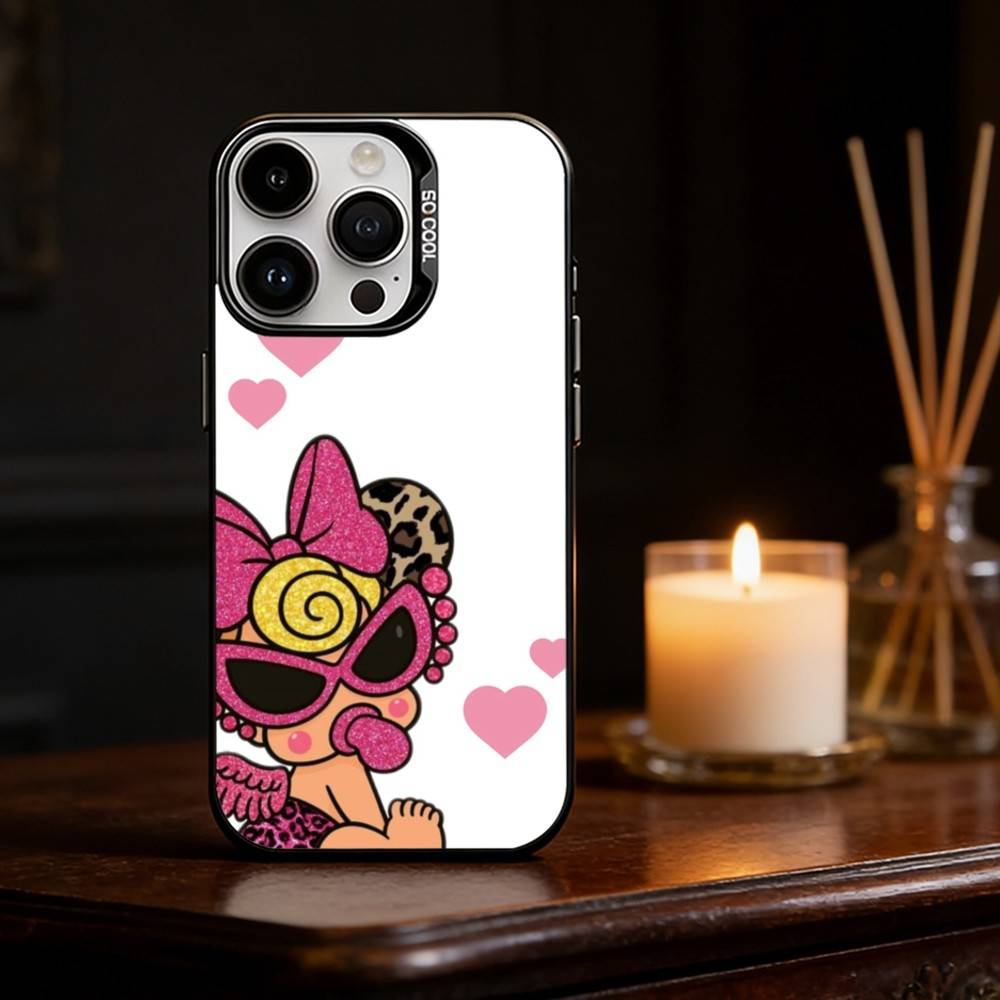 

H-Hysteric COLORFUL M-Mini Phone Case For iPhone 17 16 15 14 13 12 11 Pro Max Plus Silver Matte Black Cover iPhone13PROMAX
