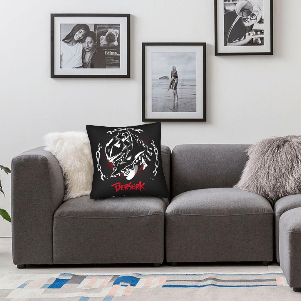 Pillow Case B-Berserks Square Pillow Cover For Sofa Home Decoration Cute Funny Pillowcases