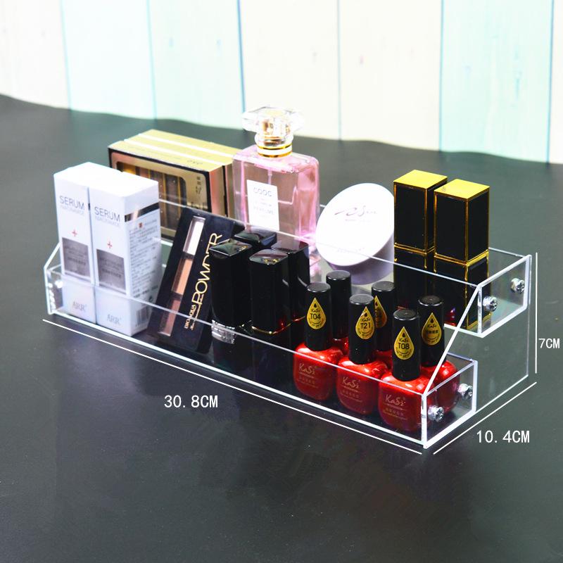 Acrylic Multilayer Nail Polish Display Stand - Transparent Cosmetic Organizer