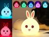 Children's night lamp rabbit LED for bedroom USB multicolor Silicone