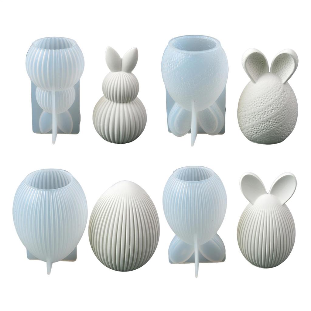 Osterhase Ei Form Aromatherapie Kerze Gips Silikonform Silikon Osterhase Ei Harz Gießform Handwerk Ornament