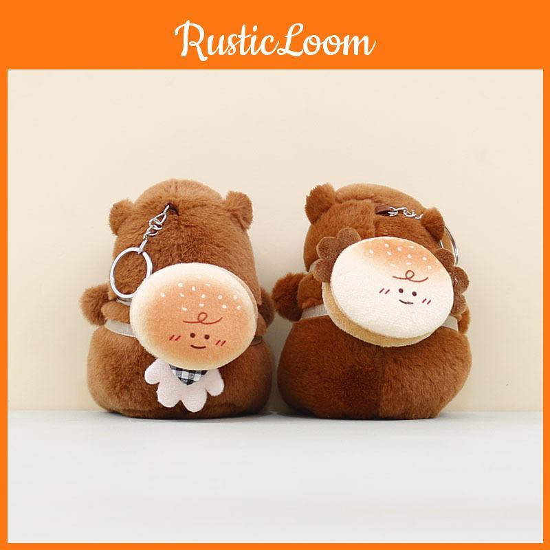 Pendant Plush Capybara Animal Keychain Bag Decoration Cute Doll Holiday Gift