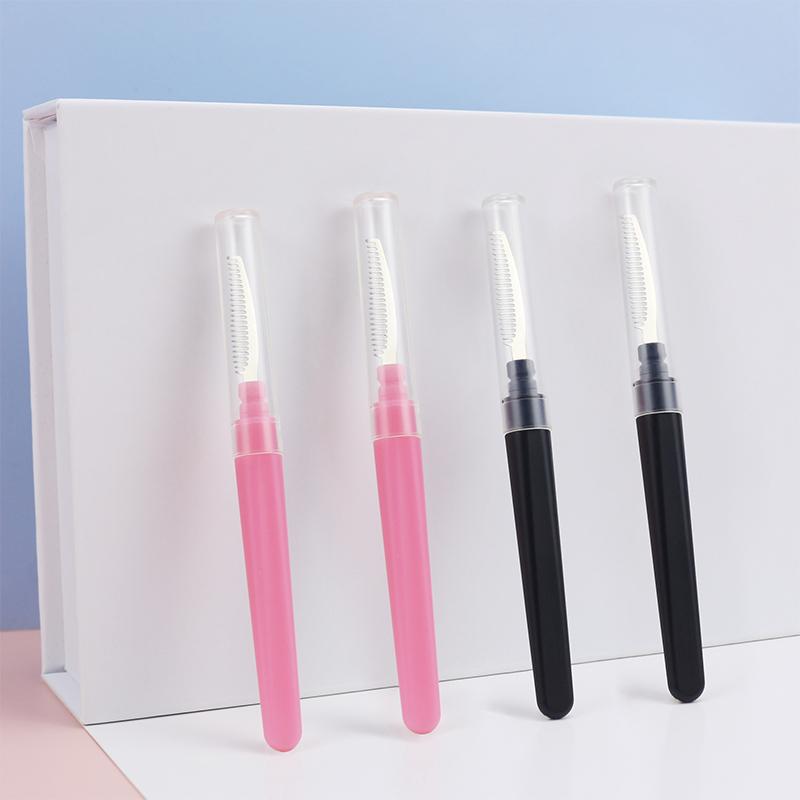 Ultra-Fine Stainless Steel Needle Eyebrow Eyelashes Eye Brow Extension Brush Metal Comb Cosmetic Makeup Tools