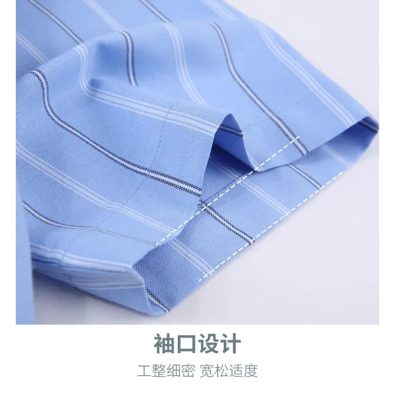 Fits 160KG 11XL 100 Cotton Short Sleeve Shirt for Men Shirt Short Sleeve Plus Size Oxford Plaid Stripe Men's Shirts Big and Tall