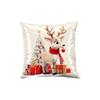 Plush Christmas Printed Throw Cushion Cover Set Cute Holiday Home Decor for Sofa Couch