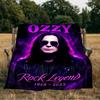 Ozzy Memorial Blanket Flannel Throw for Sofa, Indoor, Camping, Living Room, Office, Chair, And Bed Soft Birthday Gift