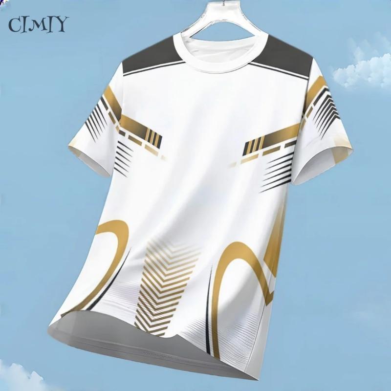 Koszulka Sportowa Casualowa Męska Dry Fit Koszulka Outdoor Bieganie Kolarstwo Krótki Rękaw Oddychająca Odzież na Siłownię T-shirt z Okrągłym Dekoltem