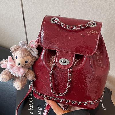 High-value Foreign-style Niche Silver Women's Backpack 2025 Summer New Mini Backpack Student Travel Schoolbag