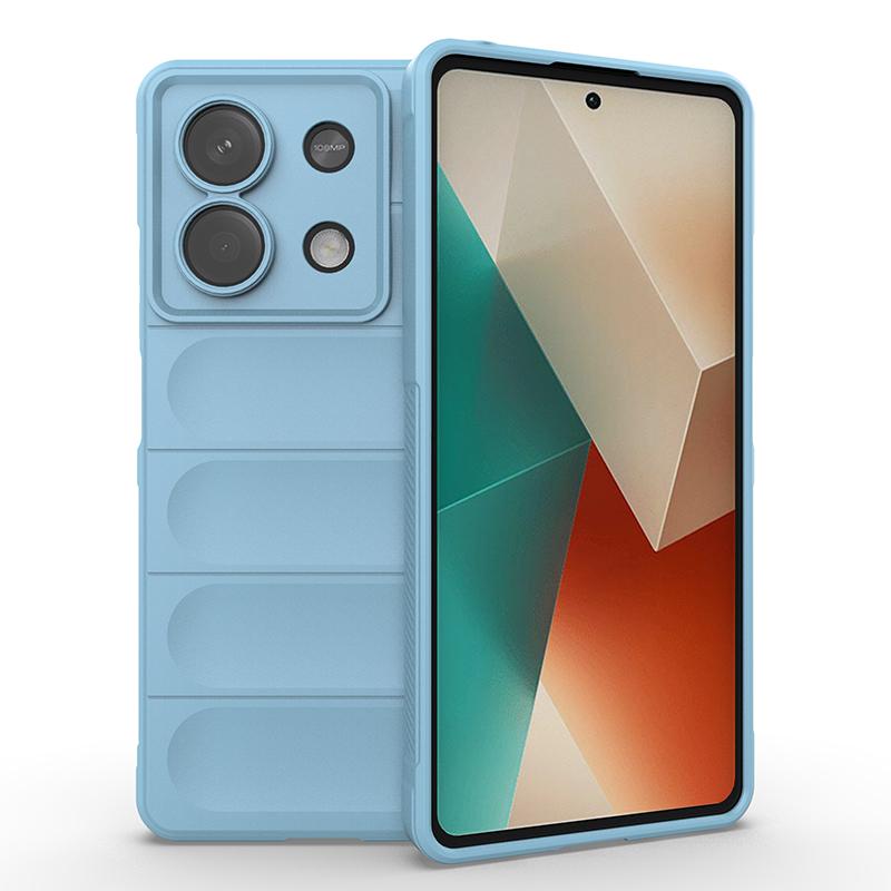 

Для Xiaomi Redmi Note 13 13R Pro Plus 4G 5G матовый матовый анти-отпечатков пальцев супер анти-капельный объектив все включено силиконовый чехол задняя защитная крышка Shell Note 13R Pro 5G светло-синий