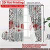 2D Flachdruck  2 Stück Festlicher Wald Beliebte Vorhänge & Fensterdekoration Maschinenwaschbarer Stoff Vorhänge Thermische Isolierung   und
