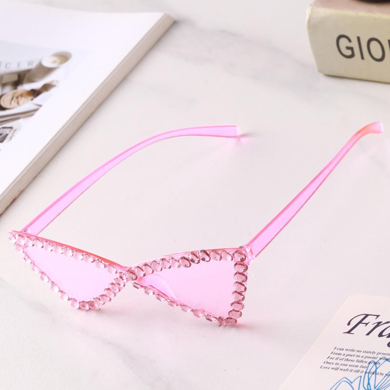 Handmade Triangle Butterfly Sunglasses: Women's Fashion Party Shades