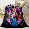 Fantasy Sword Dance Party Blanket Soft & Cozy Suitable for Seaside Bedding Office Chair for All Seasons Playful Design