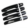 Door Handle Cover For Chevrolet Silverado GMC Sierra 2015- Glossy Black Carbon Fiber Chrome Car Trim Styling Accessories