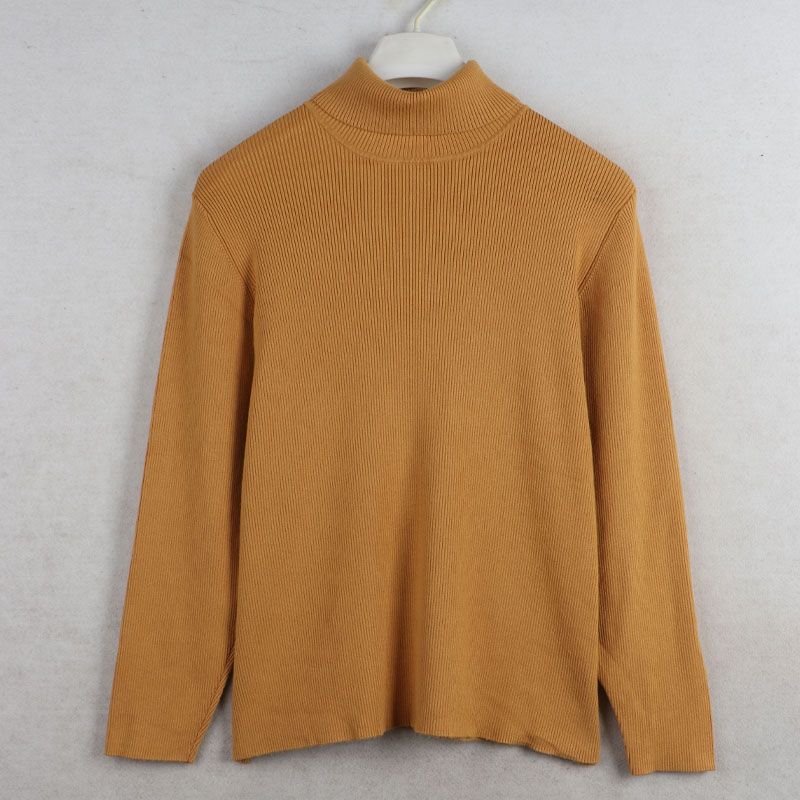 Autumn and Winter New Arrival Export European and American plus Size Women's Clothes Turtleneck Long Sleeves Knitwear Bottoming Sweater Inner Wear