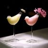 2pcs, 6.8oz Birdie Wine Glasses - Clear Glass Goblets for Bar, Pub, Club, Restaurant, Home Use - Creative Champagne Flutes for Summer Drinkware
