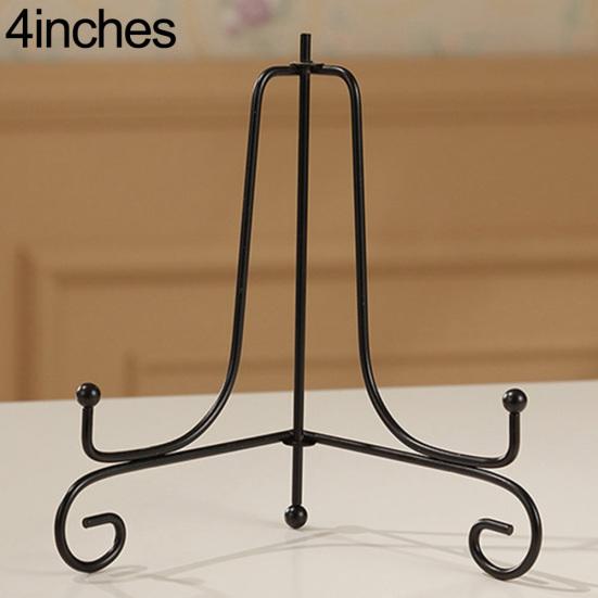 Plate Holder Retro Style Decorative Iron All-Purpose Bowl Plate Photo Picture Frame Rack for Home