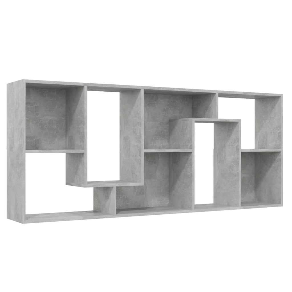 vidaXL Bücherregal Betongrau 67x24x161 cm Holzwerkstoff