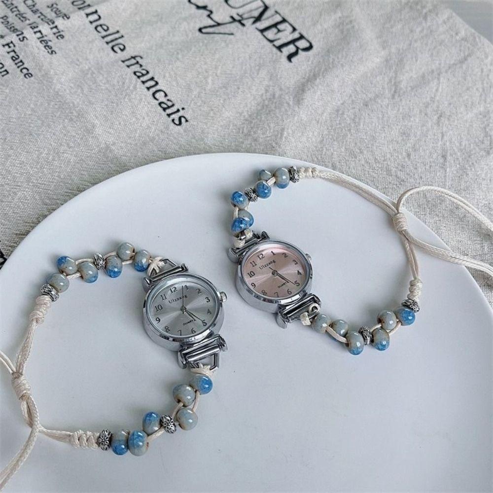 Nieuw Kralen Armband Horloge Verstelbare Band Hanger Ketting Horloge Kwarts Horloge Vrouwen Meisjes